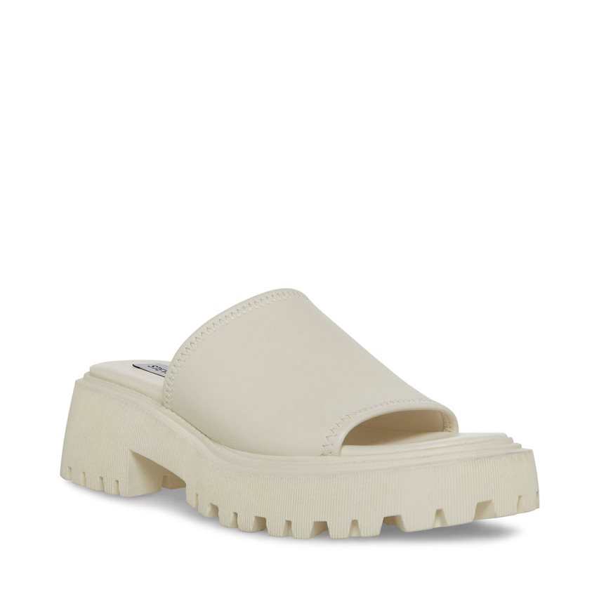 Sandalias de Plataforma Steve Madden Sophina Cuero Mujer Blancas | ES CI6231